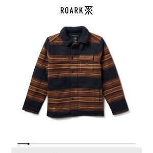 Roark Men's Striped Jacket - Black and Brown